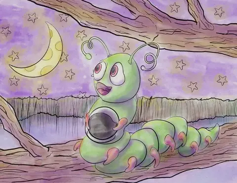 Cover of The Curly Caterpillar